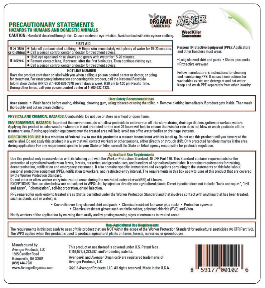 Avenger® Weed Killer Concentrate 1 gal. Avenger® Organics