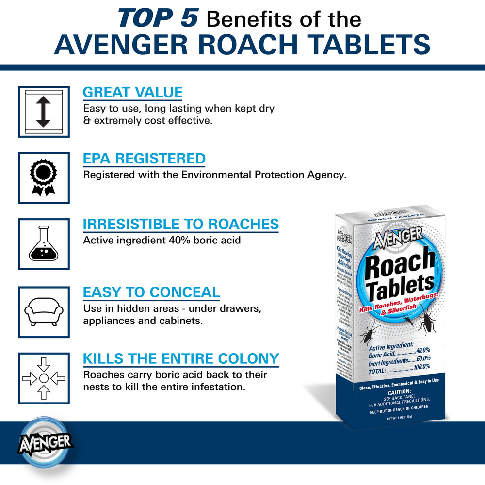 
                  
                    Load image into Gallery viewer, Avenger Roach Killer Tablets 6oz
                  
                