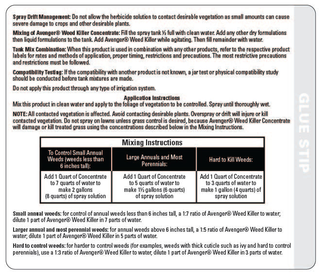 image herbicide concentrate mixing instructions Avenger® | Weed Killer | Concentrate